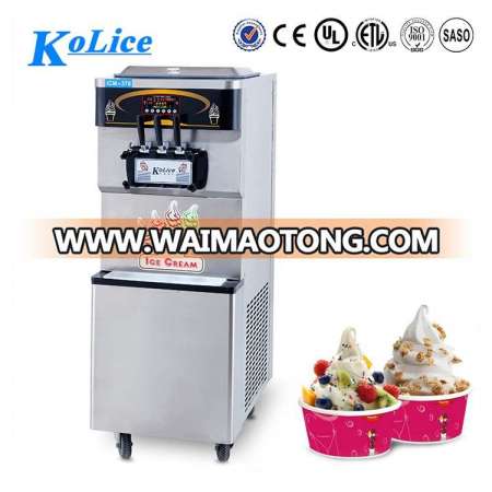 Three flavor soft serve ice cream maker machine (CE)